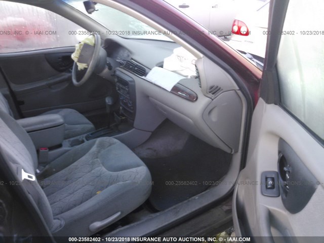 1G1NE52JX2M711008 - 2002 CHEVROLET MALIBU LS მუქწითელი ფოტო 5