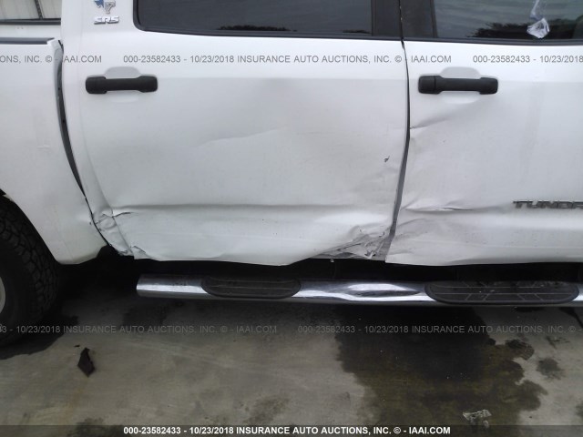 5TFEV54117X028253 - 2007 TOYOTA TUNDRA CREWMAX SR5 WHITE photo 6