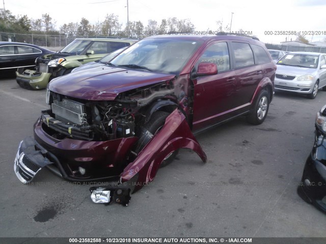 3D4PG1FG6BT534147 - 2011 DODGE JOURNEY MAINSTREET RED photo 2