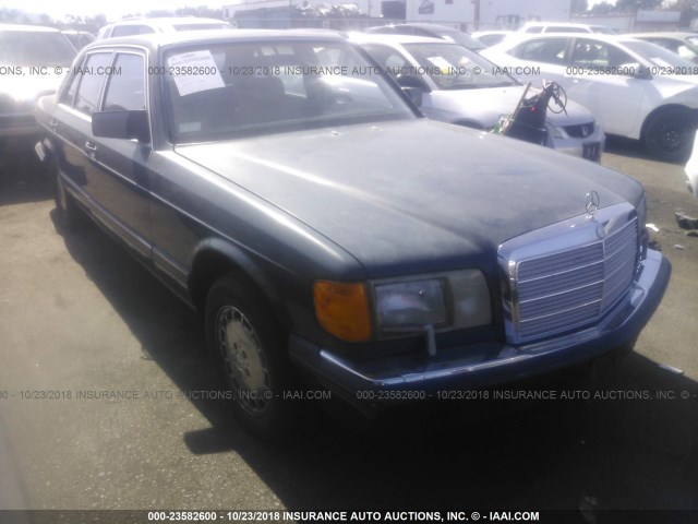 WDBCA35EXLA541988 - 1990 MERCEDES-BENZ 420 SEL BLUE photo 1