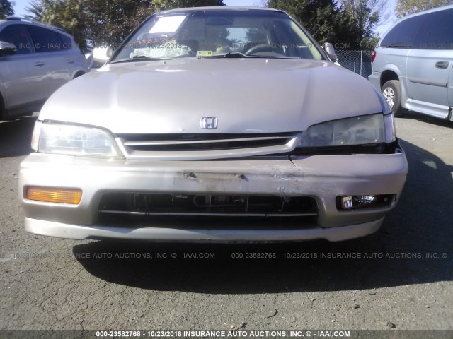 1HGCD5655SA038453 - 1995 HONDA ACCORD EX BEIGE photo 6