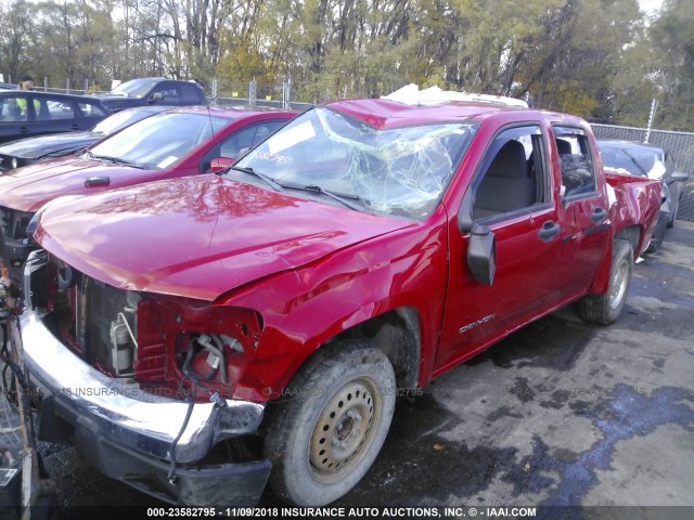 1GTCS136948119248 - 2004 GMC CANYON RED photo 6