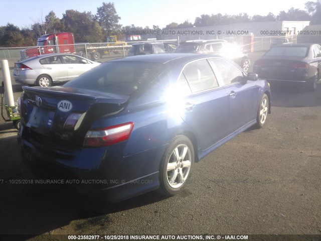 4T1BE46K07U168570 - 2007 TOYOTA CAMRY NEW GENERAT CE/LE/XLE/SE BLUE photo 4