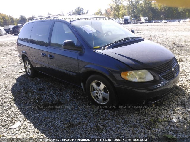 2D4GP44L76R860758 - 2006 DODGE GRAND CARAVAN SXT Dark Blue photo 1