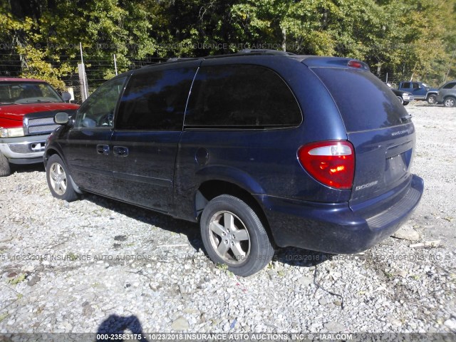 2D4GP44L76R860758 - 2006 DODGE GRAND CARAVAN SXT Dark Blue photo 3