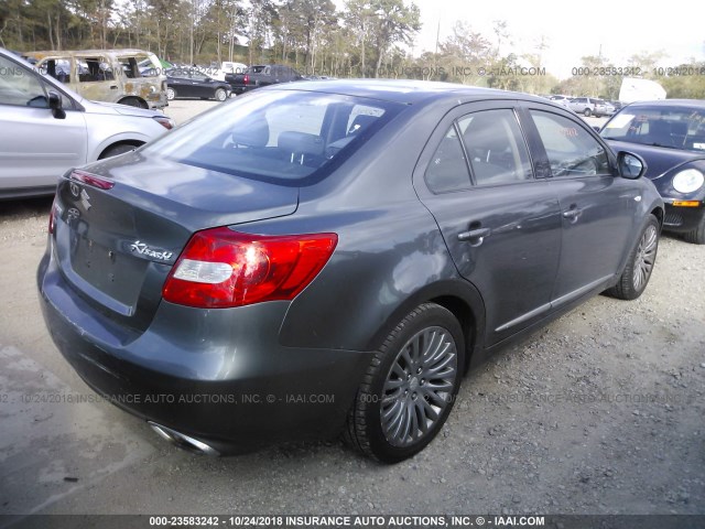 JS2RF9A51A6100102 - 2010 SUZUKI KIZASHI GTS GRAY photo 4