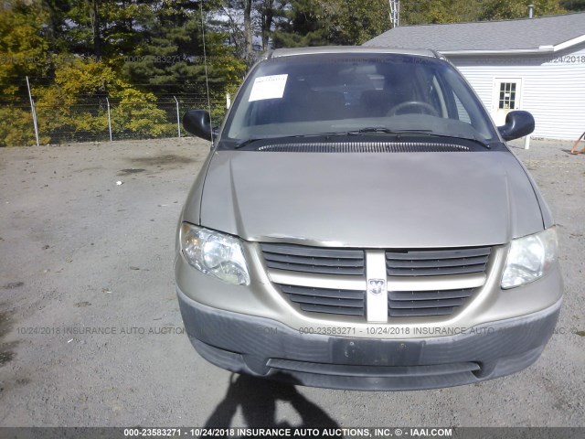 1D4GP25B85B429983 - 2005 DODGE CARAVAN SE GOLD photo 6