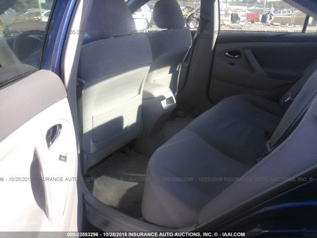 4T1BF3EKXAU542408 - 2010 TOYOTA CAMRY SE/LE/XLE BLUE photo 8