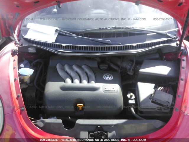3VWBC21CXYM479909 - 2000 VOLKSWAGEN NEW BEETLE GL 红色 照片 10