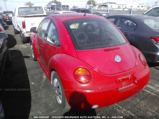 3VWBC21CXYM479909 - 2000 VOLKSWAGEN NEW BEETLE GL 红色 照片 3