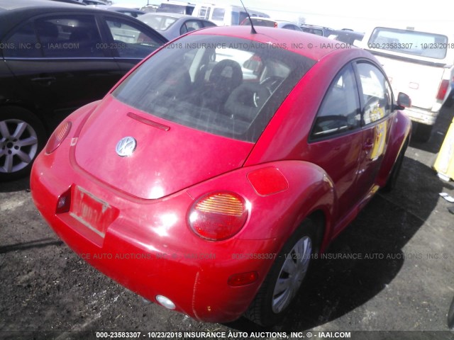 3VWBC21CXYM479909 - 2000 VOLKSWAGEN NEW BEETLE GL 红色 照片 4