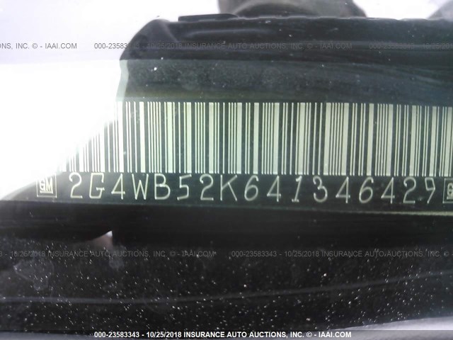 2G4WB52K641346429 - 2004 BUICK REGAL LS GOLD photo 9