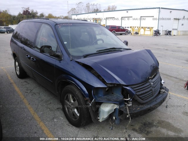 2D4GP44L85R205071 - 2005 DODGE GRAND CARAVAN SXT 蓝色 照片 1