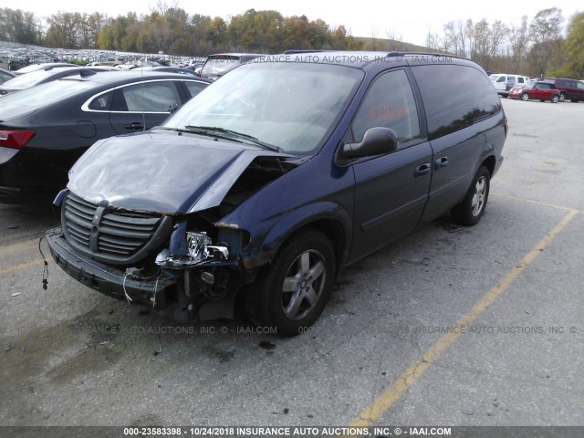 2D4GP44L85R205071 - 2005 DODGE GRAND CARAVAN SXT 蓝色 照片 2