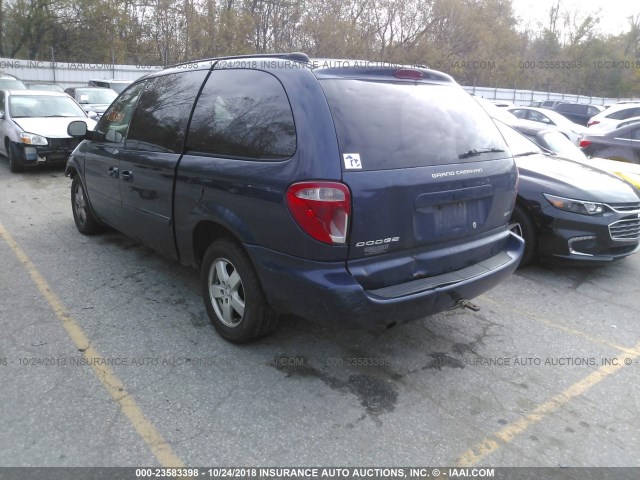 2D4GP44L85R205071 - 2005 DODGE GRAND CARAVAN SXT 蓝色 照片 3