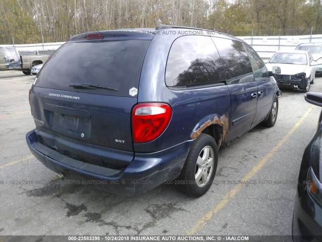 2D4GP44L85R205071 - 2005 DODGE GRAND CARAVAN SXT 蓝色 照片 4
