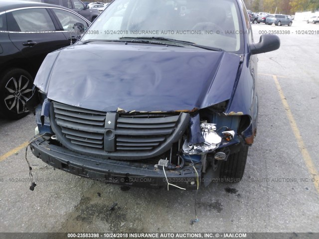 2D4GP44L85R205071 - 2005 DODGE GRAND CARAVAN SXT 蓝色 照片 6