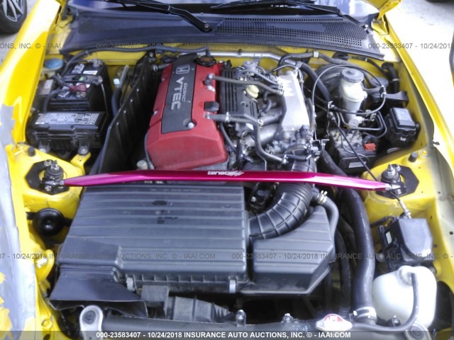 JHMAP11403T007555 - 2003 HONDA S2000 YELLOW photo 10