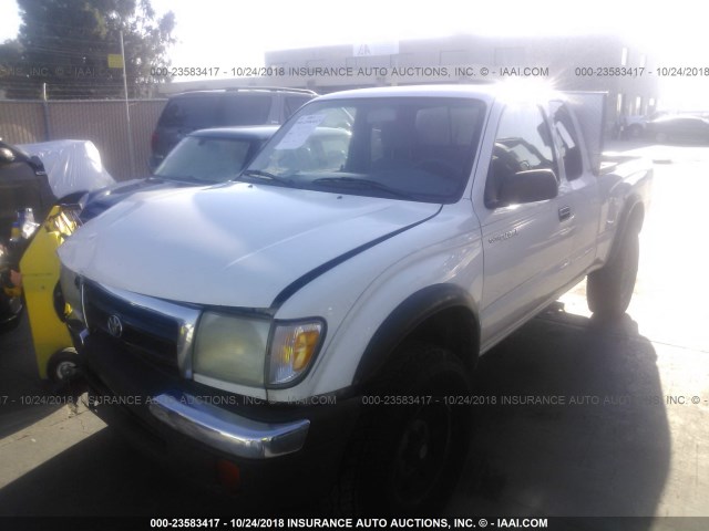 4TASN92N1XZ535699 - 1999 TOYOTA TACOMA XTRACAB PRERUNNER WHITE photo 2