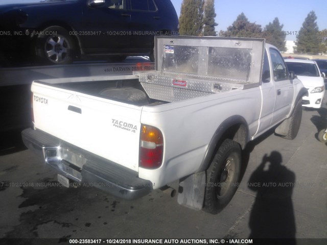 4TASN92N1XZ535699 - 1999 TOYOTA TACOMA XTRACAB PRERUNNER თეთრი ფოტო 4