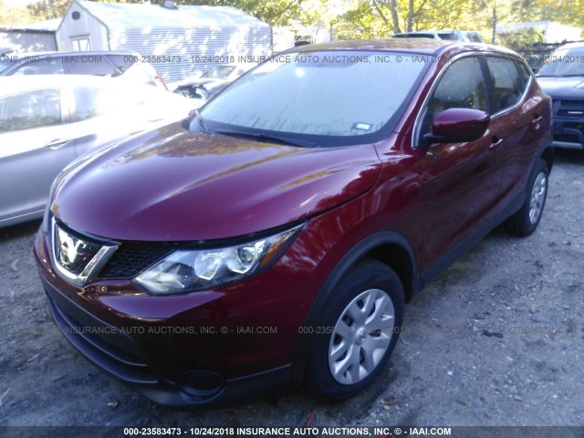 JN1BJ1CRXJW259523 - 2018 NISSAN ROGUE SPORT S/SV/SL RED photo 2