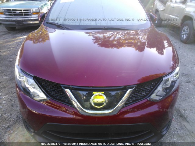 JN1BJ1CRXJW259523 - 2018 NISSAN ROGUE SPORT S/SV/SL RED photo 6