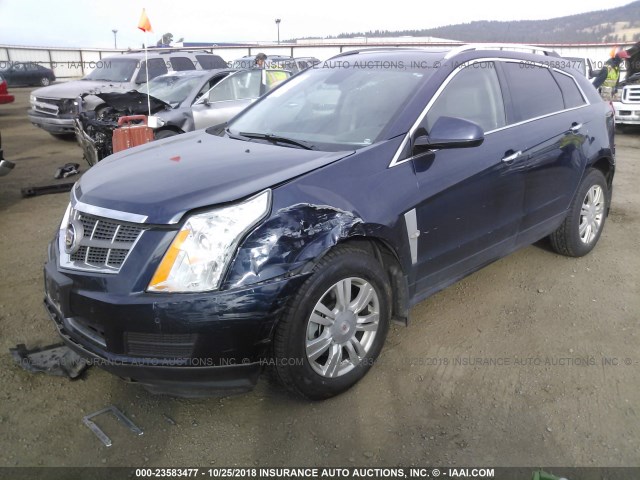 3GYFNDEY4BS611589 - 2011 CADILLAC SRX LUXURY COLLECTION BLUE photo 2