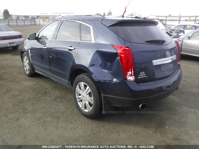 3GYFNDEY4BS611589 - 2011 CADILLAC SRX LUXURY COLLECTION BLUE photo 3