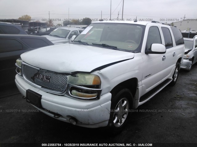 1GKFK66U64J127177 - 2004 GMC YUKON XL DENALI WHITE photo 2