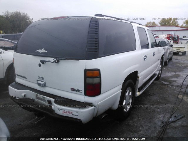 1GKFK66U64J127177 - 2004 GMC YUKON XL DENALI WHITE photo 4