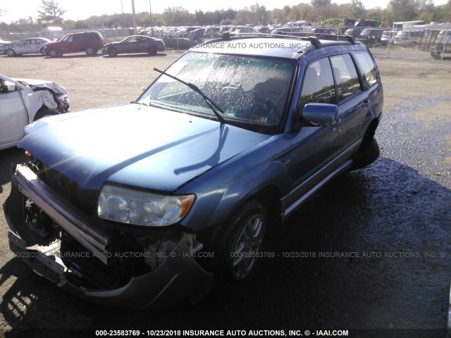 JF1SG67628H724745 - 2008 SUBARU FORESTER 2.5X LL BEAN BLUE photo 2