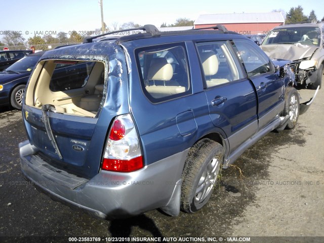 JF1SG67628H724745 - 2008 SUBARU FORESTER 2.5X LL BEAN BLUE photo 4