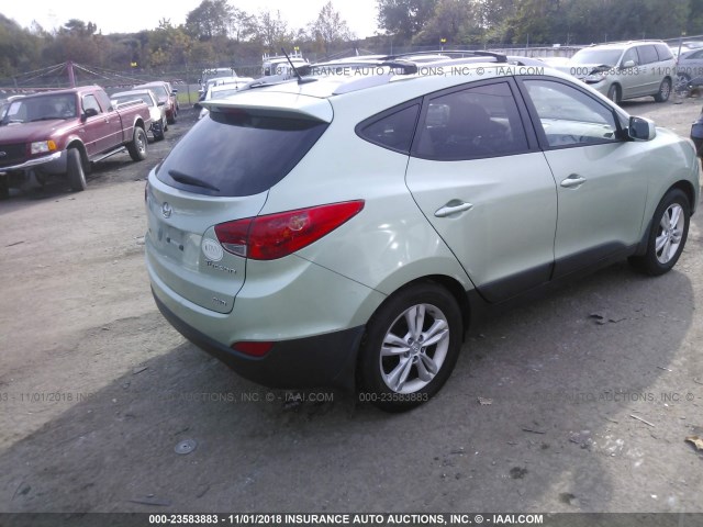 KM8JUCAC3BU246132 - 2011 HYUNDAI TUCSON GLS/LIMITED 绿色 照片 4