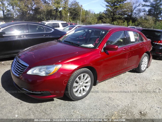 1C3CCBBB4CN267264 - 2012 CHRYSLER 200 TOURING RED photo 2