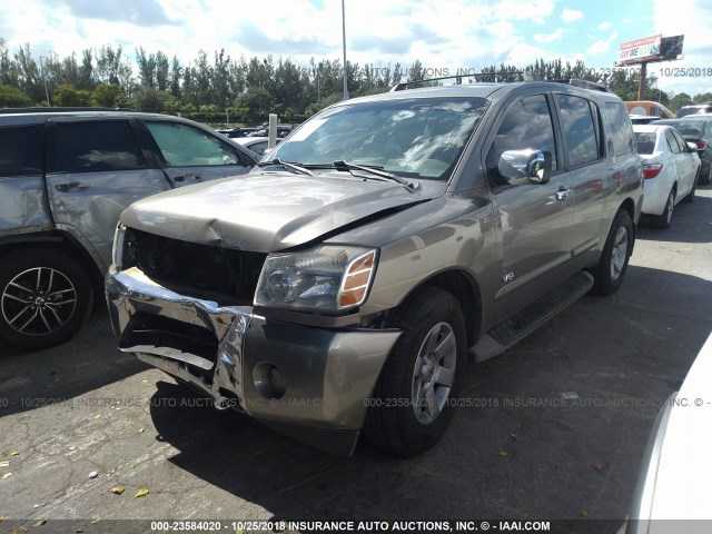 5N1AA08B56N727570 - 2006 NISSAN ARMADA SE/LE GOLD photo 2