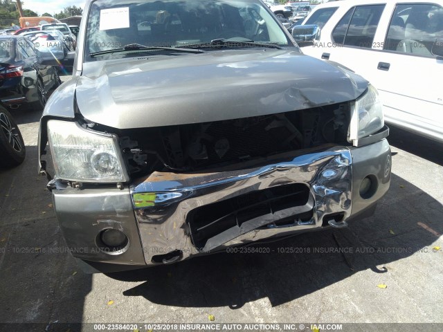 5N1AA08B56N727570 - 2006 NISSAN ARMADA SE/LE GOLD photo 6