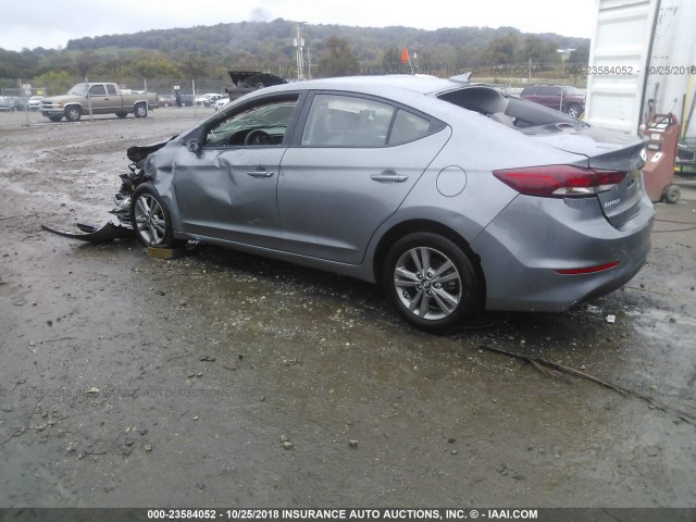 5NPD84LF8JH294608 - 2018 HYUNDAI ELANTRA SEL/VALUE/LIMITED GRAY photo 3