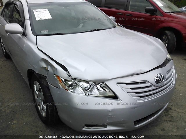 4T1BE46K38U253047 - 2008 TOYOTA CAMRY CE/LE/XLE/SE SILVER photo 6