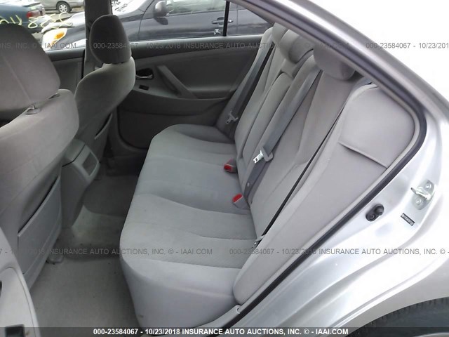 4T1BE46K38U253047 - 2008 TOYOTA CAMRY CE/LE/XLE/SE SILVER photo 8