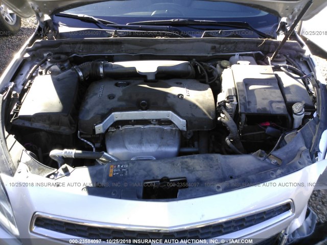 1G11B5SA0DF269368 - 2013 CHEVROLET MALIBU LS ვერცხლისფერი ფოტო 10