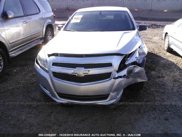 1G11B5SA0DF269368 - 2013 CHEVROLET MALIBU LS ვერცხლისფერი ფოტო 6