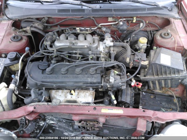 3N1AB41D0WL063606 - 1998 NISSAN SENTRA XE/GXE RED photo 10