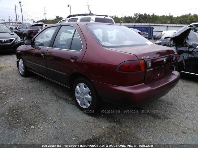3N1AB41D0WL063606 - 1998 NISSAN SENTRA XE/GXE RED photo 3