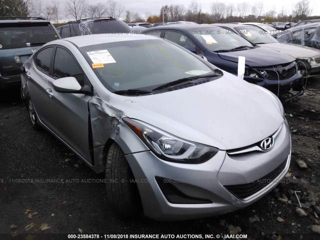 5NPDH4AE1FH641844 - 2015 HYUNDAI ELANTRA SE/SPORT/LIMITED SILVER photo 1