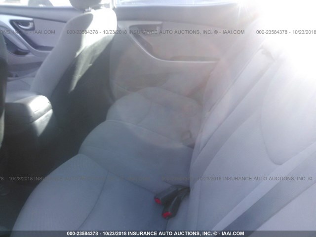 5NPDH4AE1FH641844 - 2015 HYUNDAI ELANTRA SE/SPORT/LIMITED SILVER photo 8