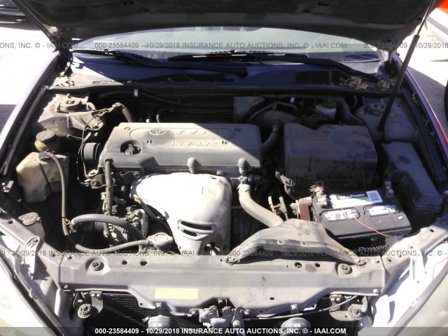 4T1BE32K92U538942 - 2002 TOYOTA CAMRY LE/XLE/SE GRAY photo 10