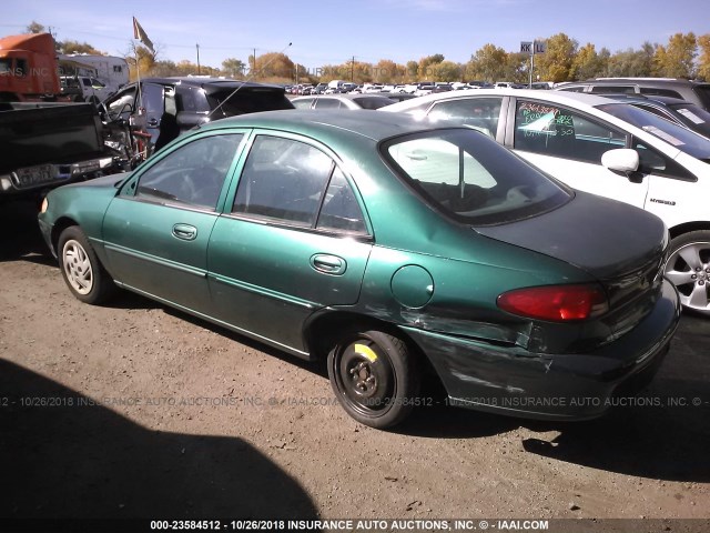 3FAFP13P0YR233592 - 2000 FORD ESCORT GREEN photo 3