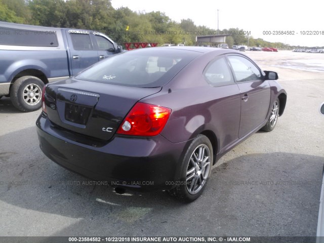 JTKDE177050035875 - 2005 TOYOTA SCION TC 勃艮第红 照片 4