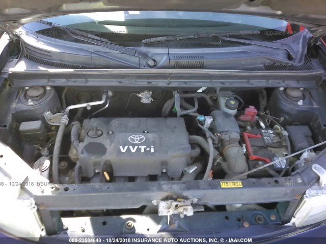 JTLKT324040157703 - 2004 TOYOTA SCION XB BLUE photo 10