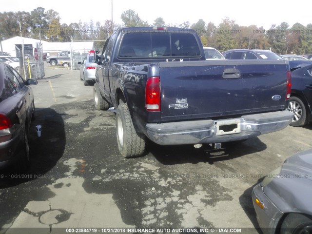 1FTSX31FXXEE34657 - 1999 FORD F350 SRW SUPER DUTY Navy photo 3